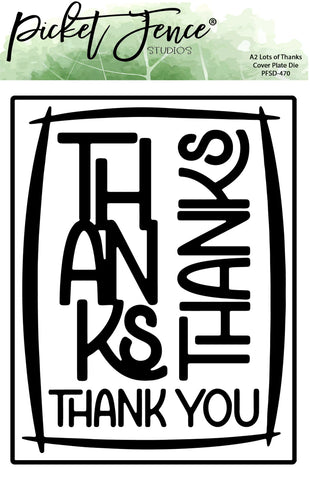 A2 Lots of Thanks Cover Plate Die