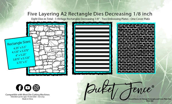 Beyond Basics: A2 Vintage Rectangles and Cover Plate Dies*