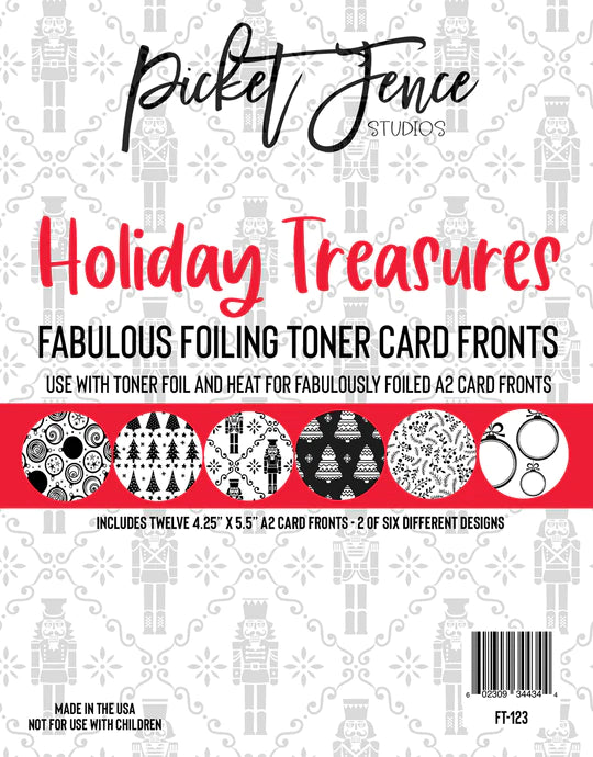 Fabulous Foiling Toner Card Fronts - Holiday Treasures