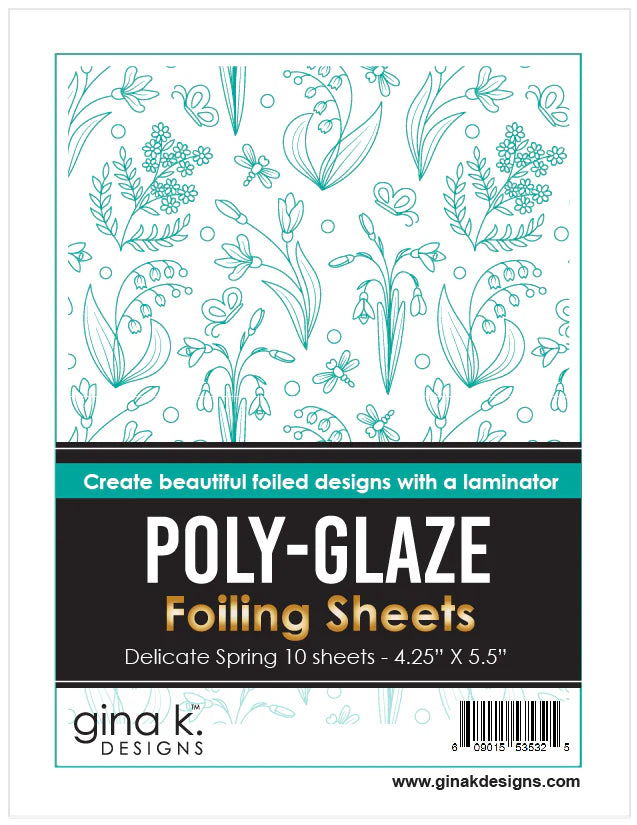 Poly Glaze Foiling Sheets - Delicate Spring