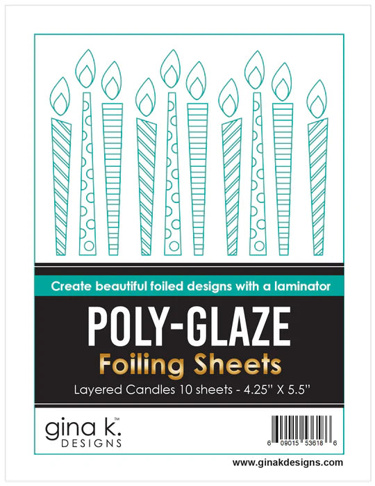 POLY-GLAZE Foiling Sheets - Layered Candles