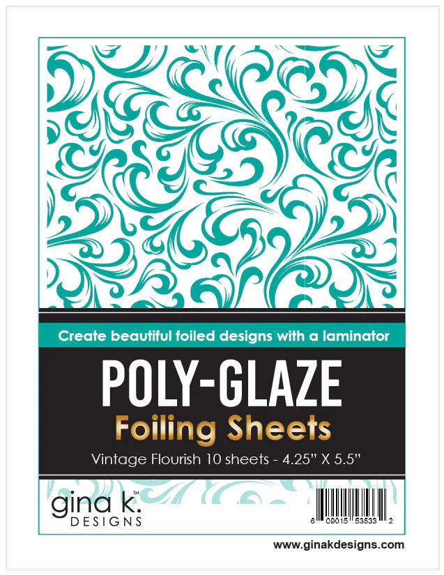 Poly Glaze Foiling Sheets - Vintage Flourish