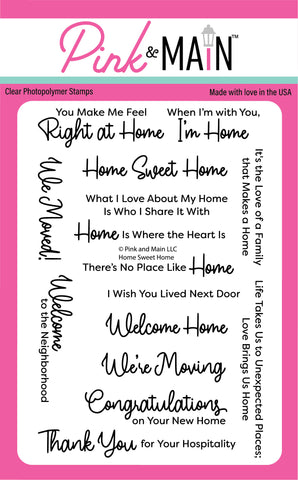 Home Sweet Home 4X6 Stamp Set