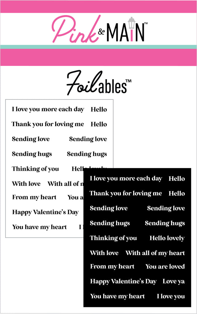 Loving Sentiments Foilables Panels (2 Designs)