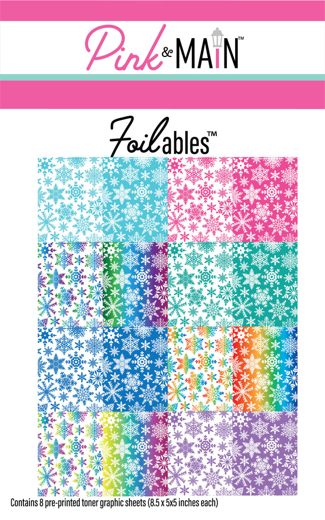 Rainbow Snowflakes Foilables® Sheets