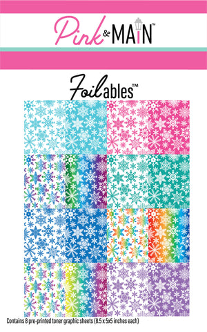 Rainbow Snowflakes Foilables® Sheets