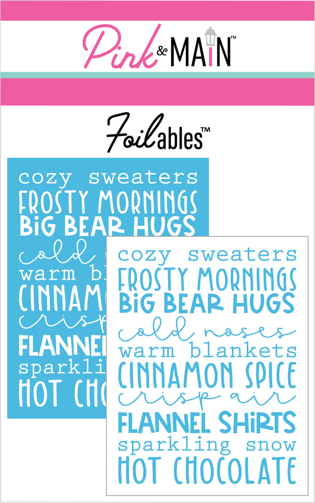 Winter Poem Foilables® Panels