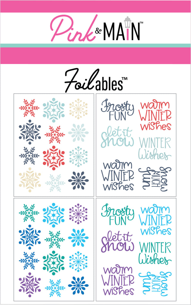 Winter Spotlight Sayings Foilables® Panels