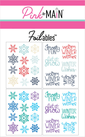 Winter Spotlight Sayings Foilables® Panels