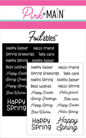 Happy Easter Sentiments Foilables® Panels
