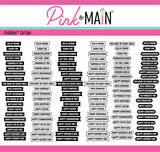 Many Sentiment Strips Foilables® Cut Ups