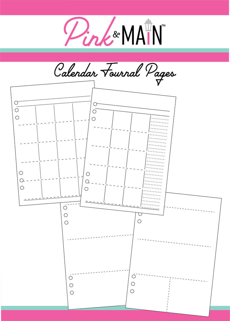 Calendar Journal Pages