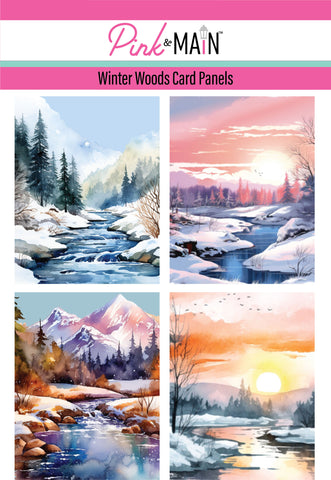 Winter Woods Card Panels