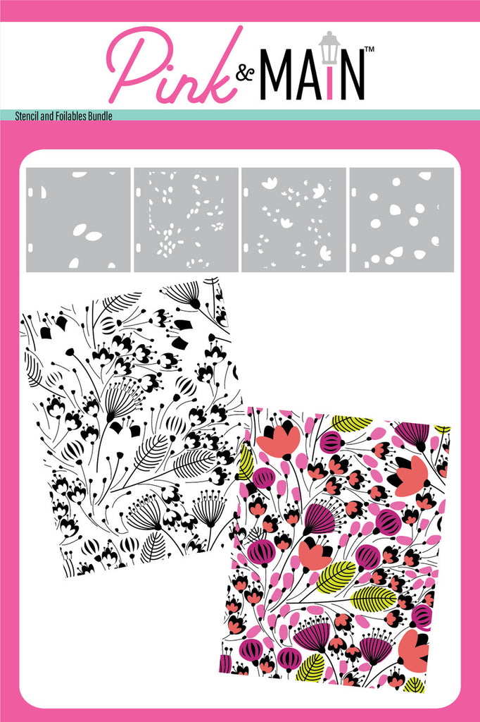 Flowers in the Breeze Stencil & Foilables®