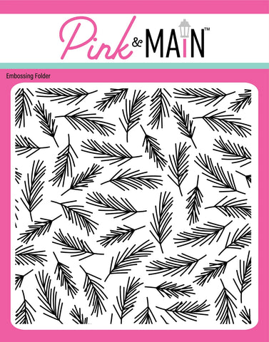 Pine Branch 6x6 Embossing Folder