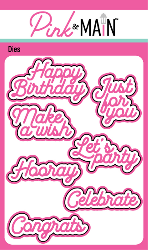 Birthday Sentiment Die Set