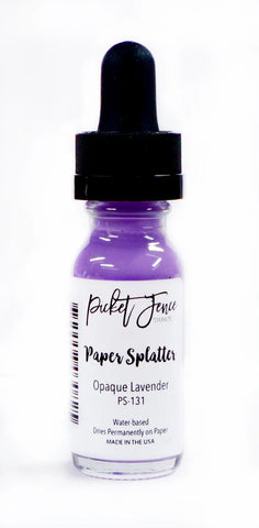 Paper Splatter-Opaque Pale Lavender