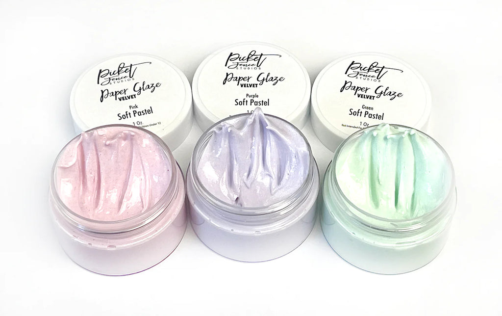 Paper Glaze Velvet Soft Pastel Sampler Set