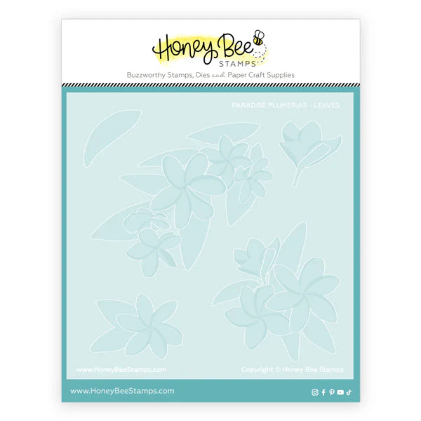 Paradise Plumerias Coordinating Stencil (Set of 6)