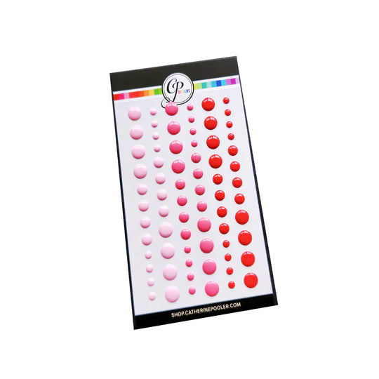 Party Reds Enamel Dots