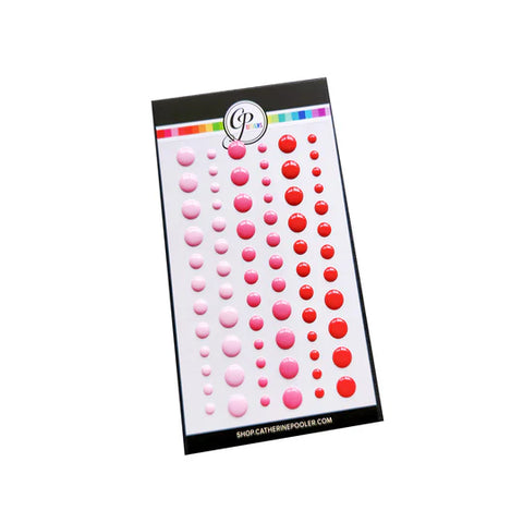 Party Reds Enamel Dots