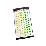 Party Yellow-Greens Enamel Dots
