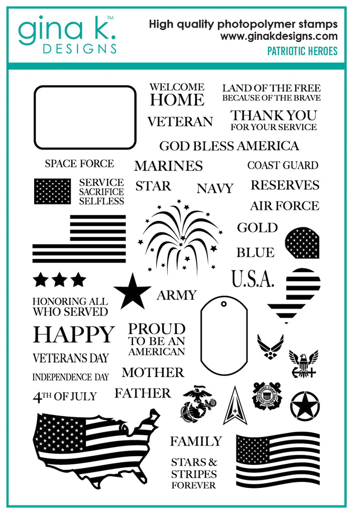 Patriotic Heroes  Stamps