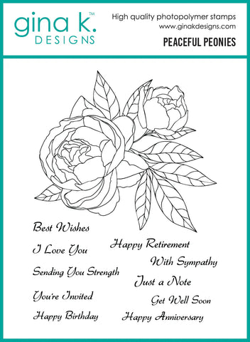 Peaceful Peonies Stamp Set
