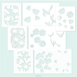 Petal Portraits Stencil Pack (7 qty; 4  4.75 x 6 + 3  6 x 9)