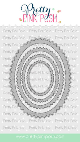 Pinking Ovals Die Set