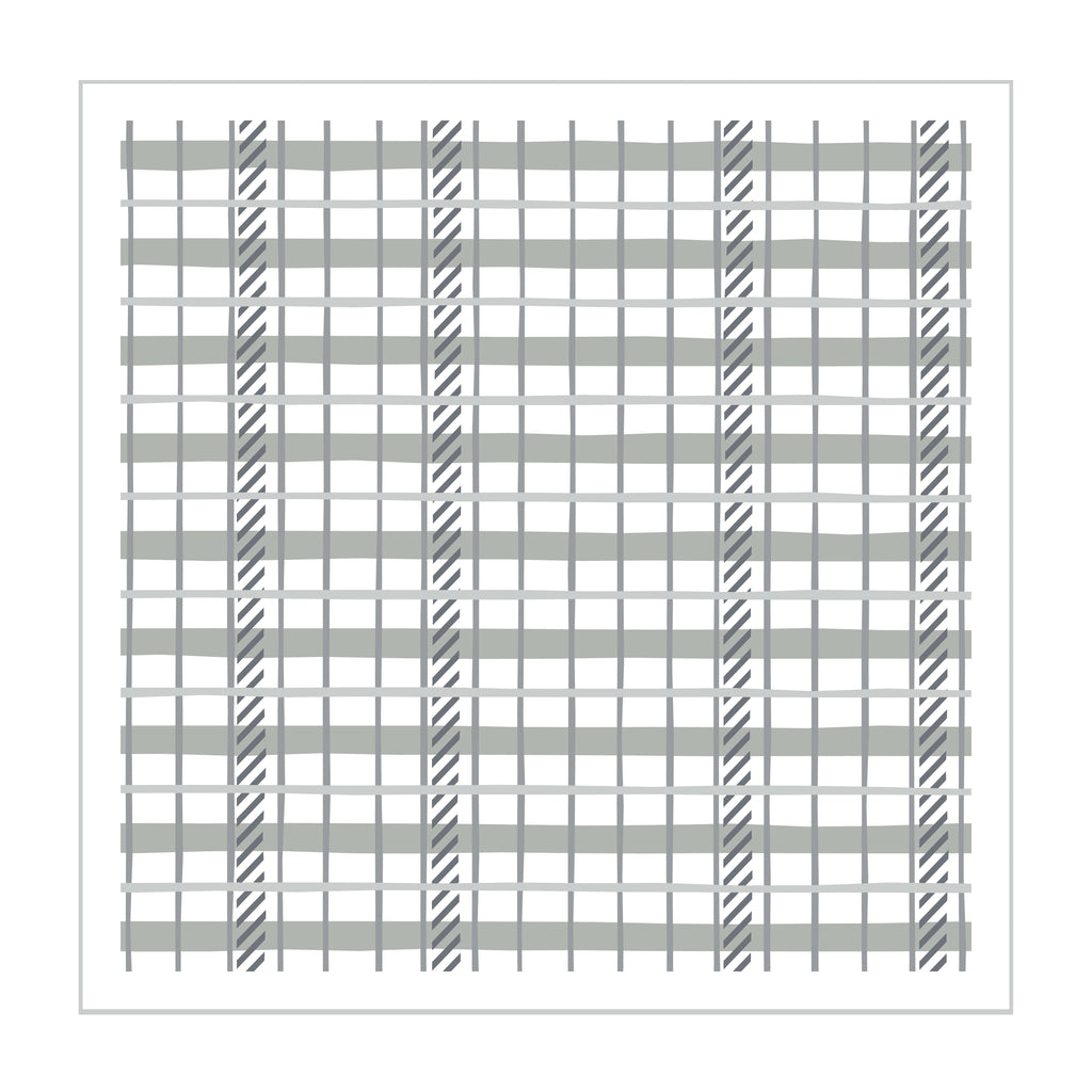 Playful Plaid Layered Stencil Set