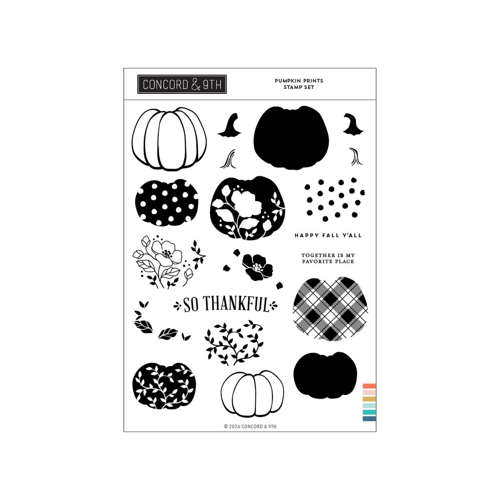 Pumpkin Prints Stamp Set (6 x 8)