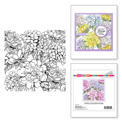 Stampendous Floral Garden Cling Rubber Stamp Set from the Beautiful Backgrounds Collection