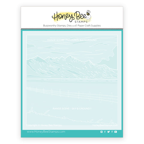 Range Scene Layering Set of 6 Stencils