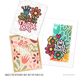 Retro Flowers Stencil Pack (6 qty; 6 x 9)