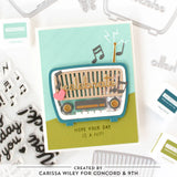 Retro Radio Stamp Set (4" x 6")
