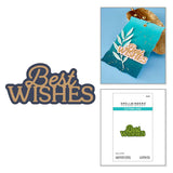 Layered Best Wishes Etched Dies