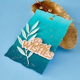 Layered Best Wishes Etched Dies