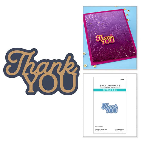 Layered Thank You Etched Dies