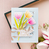 Bouquet of Hugs Sentiments Press + Foil Plate & Die Set by Yana Smakula