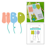 HBD Balloons Etched Dies
