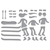 Hit the Slopes Etched Dies from the Ski-son's Greetings Collection by Simon Hurley