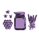 Simple Vintage Lavender Fields Stamp & Die Bundle with Simple Stories