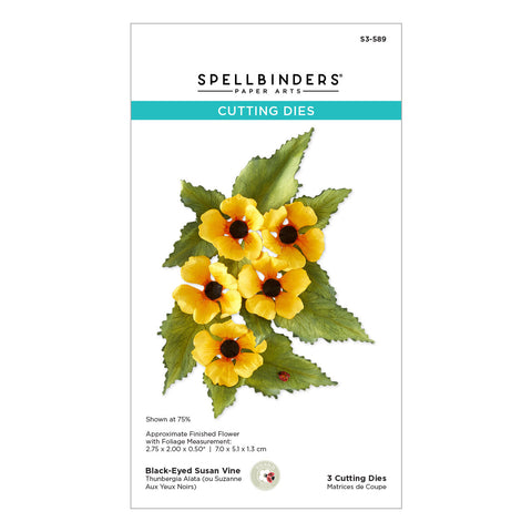 Black Eyed-Susan Vine Etched Dies by Susan Tierney-Cockburn