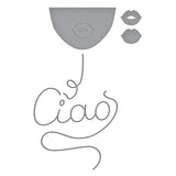 Ciao Spaghetti Etched Dies from the La Dolce Vita Collection