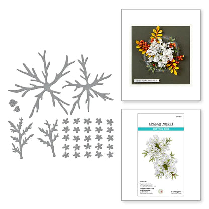 Queen Anne's Lace and Ladybugs Etched Dies from the Through the Arbor Garden Collection by Susan Tierney-Cockburn