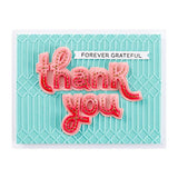Stitched Thank You & For You Etched Dies from the Out and About Collection
