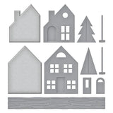 Mantle Village Etched Dies from the Timeless Trees Collection by Simon Hurley