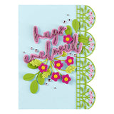 Berry Fields Border Etched Dies from the Vivid Expressions Collection