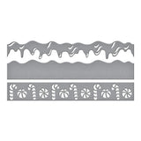 Sweet Borders Etched Dies from the Candy Christmas Collection by Stamperia